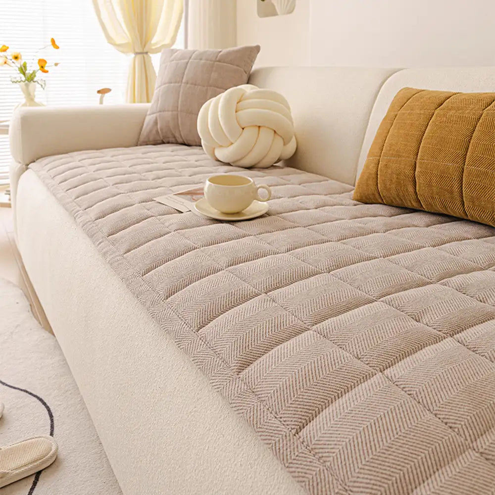 Scratch-proof All-season Stain-resistant Sofa Cover Mat - Retro