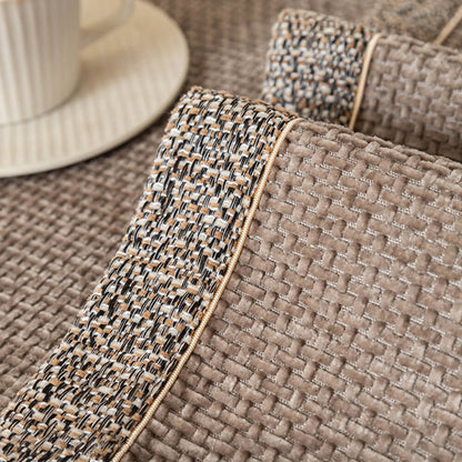 All-Season Modern Tweed Woven Chenille Anti-Slip Sofa Cover