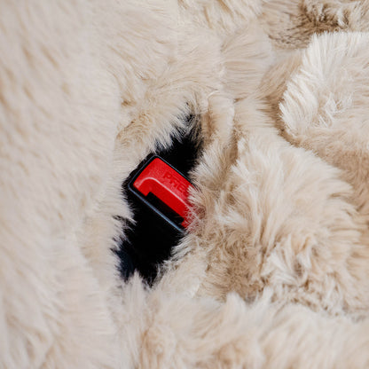 Fluffy Cosy Calming Pet Blanket Car Seat Protector Cover - Sure step