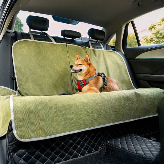 Waterproof All-season Stain-Resistant Dog Car Seat Cover - Retro