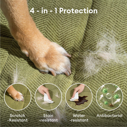 Scratch-proof All-season Stain-resistant Sofa Cover Mat - Retro
