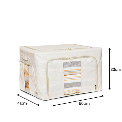 Linen Storage Box 12 Set - Beige