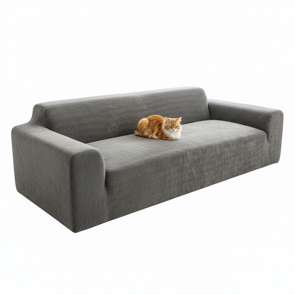 Herringbone Full Coverage Comfortable Scratch-Resistant Sofa Protection Magic Sofa Cover