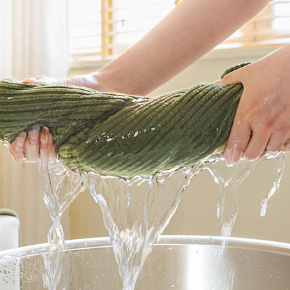 Vertical Stripe Corduroy Anti-Scratch Stretch Full-Cover Sofa Cover