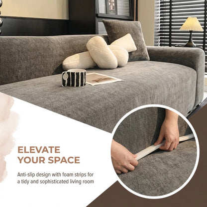 Herringbone Full Coverage Comfortable Scratch-Resistant Sofa Protection Magic Sofa Cover