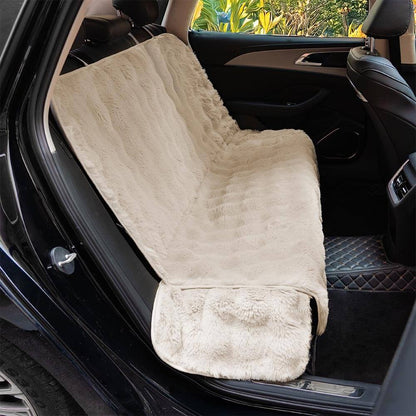Fluffy Cosy Calming Pet Blanket Car Seat Protector Cover - Sure step
