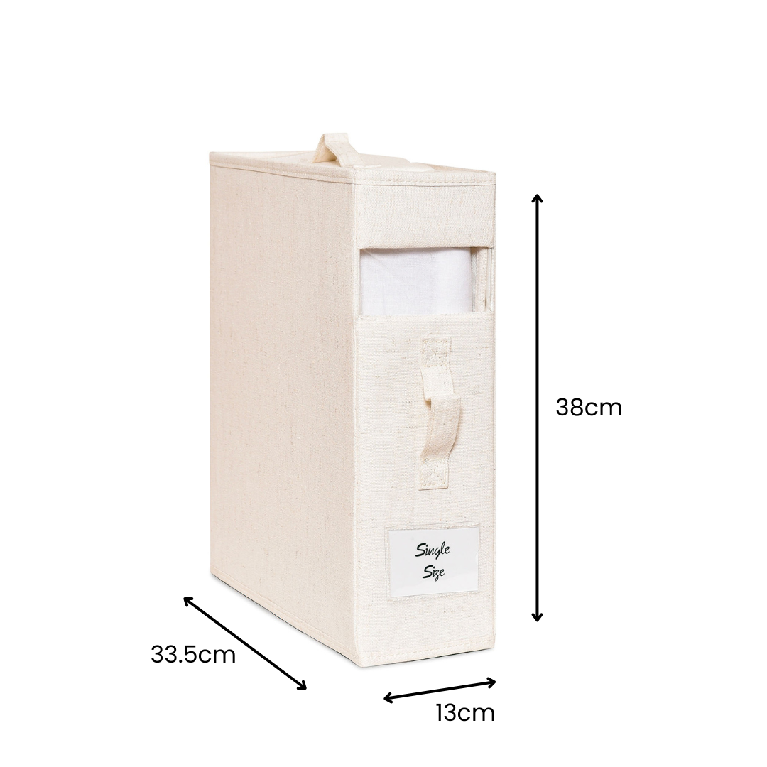 Linen Storage Box 12 Set - Beige