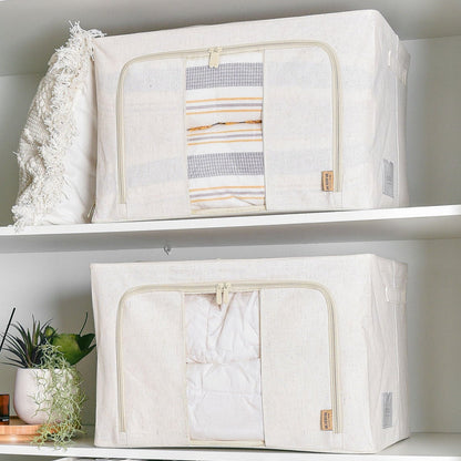 Linen Storage Box 12 Set - Beige