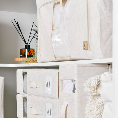 Linen Storage Box 6 Set - Beige