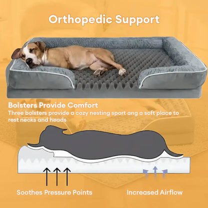 Detachable Water-Repellent Full Surround Support Orthopaedic Dog Bed