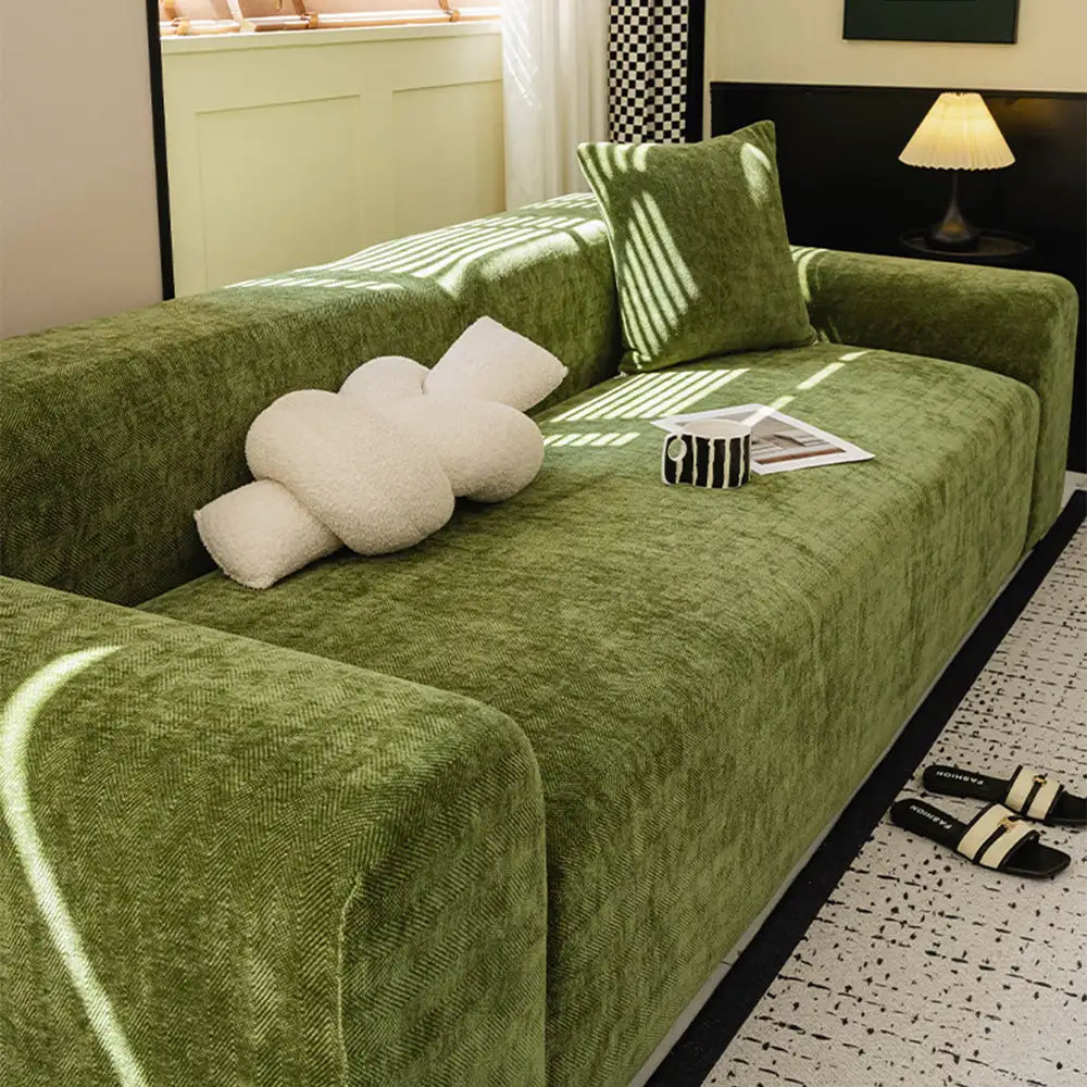 Herringbone Full Coverage Comfortable Scratch-Resistant Sofa Protection Magic Sofa Cover