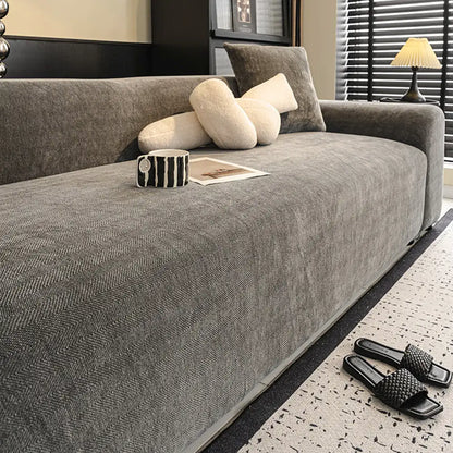 Herringbone Full Coverage Comfortable Scratch-Resistant Sofa Protection Magic Sofa Cover