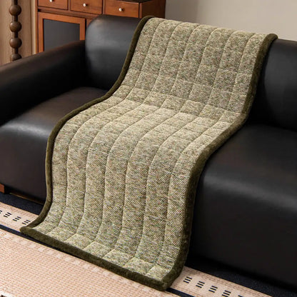 Pet-Friendly Chenille Textured Non-Slip Sofa Cover with Frayed Edges