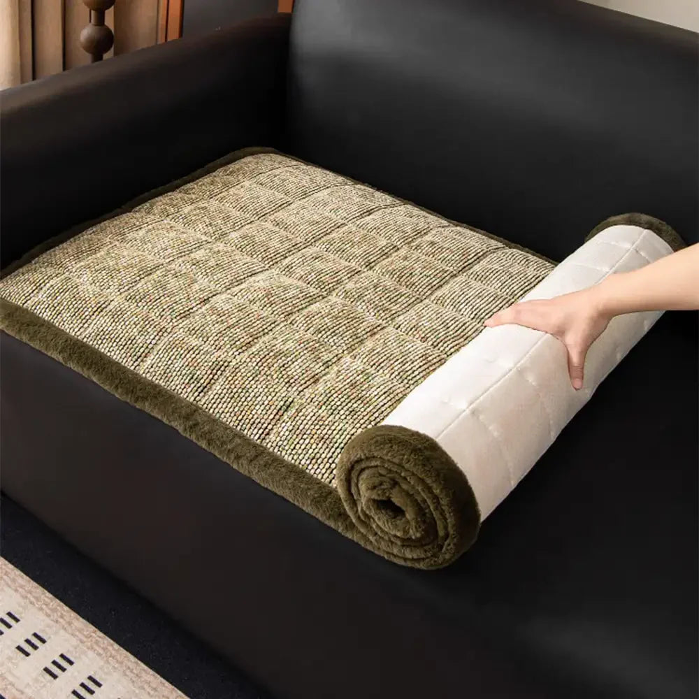 Pet-Friendly Chenille Textured Non-Slip Sofa Cover with Frayed Edges