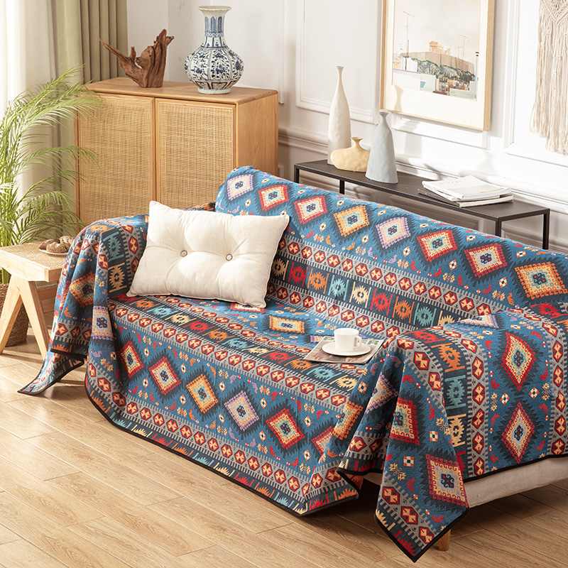Moroccan Jacquard Multifunctional Throw Blanket Sofa Cover Sofa Throws