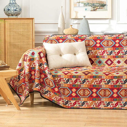 Moroccan Jacquard Multifunctional Throw Blanket Sofa Cover Sofa Throws