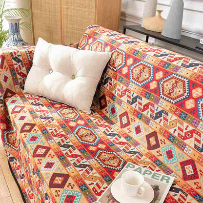 Moroccan Jacquard Multifunctional Throw Blanket Sofa Cover Sofa Throws