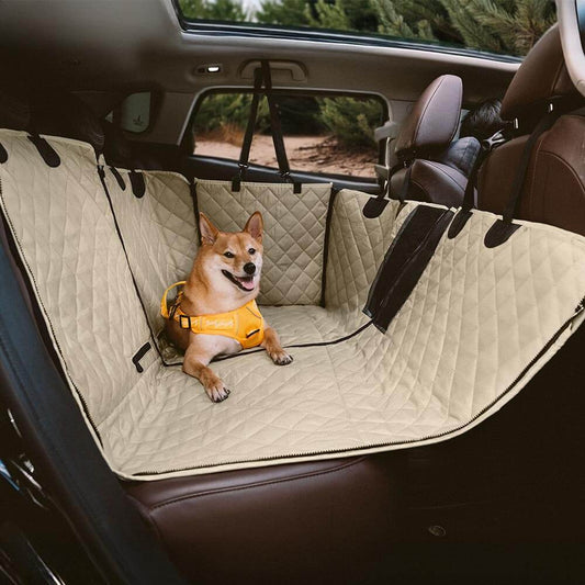 Waterproof Multi-Use Car Dog Seat Cover – Convertible Back Seat Protector for Pets