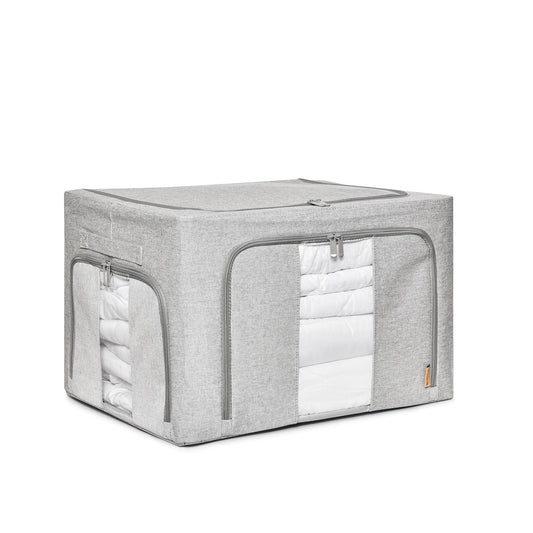 FoldAway Linen Storage Box - Pebble Grey