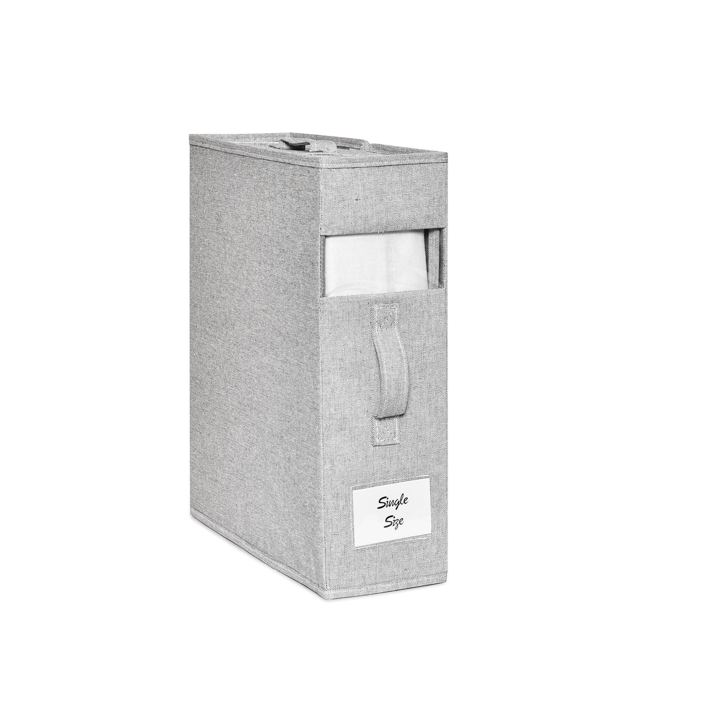 SlimFold Collapsible Linen Storage Box 2 Set - Pebble Grey