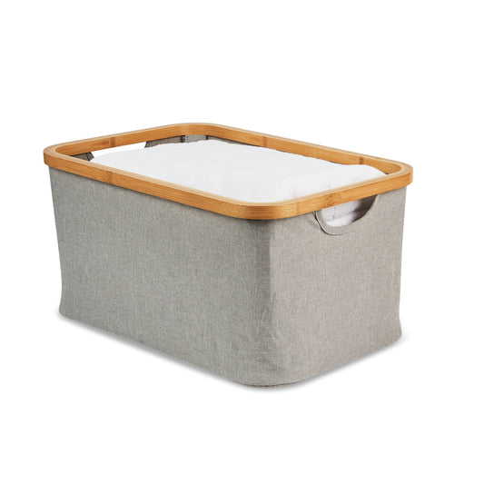 Linen Basket Medium - Light Grey